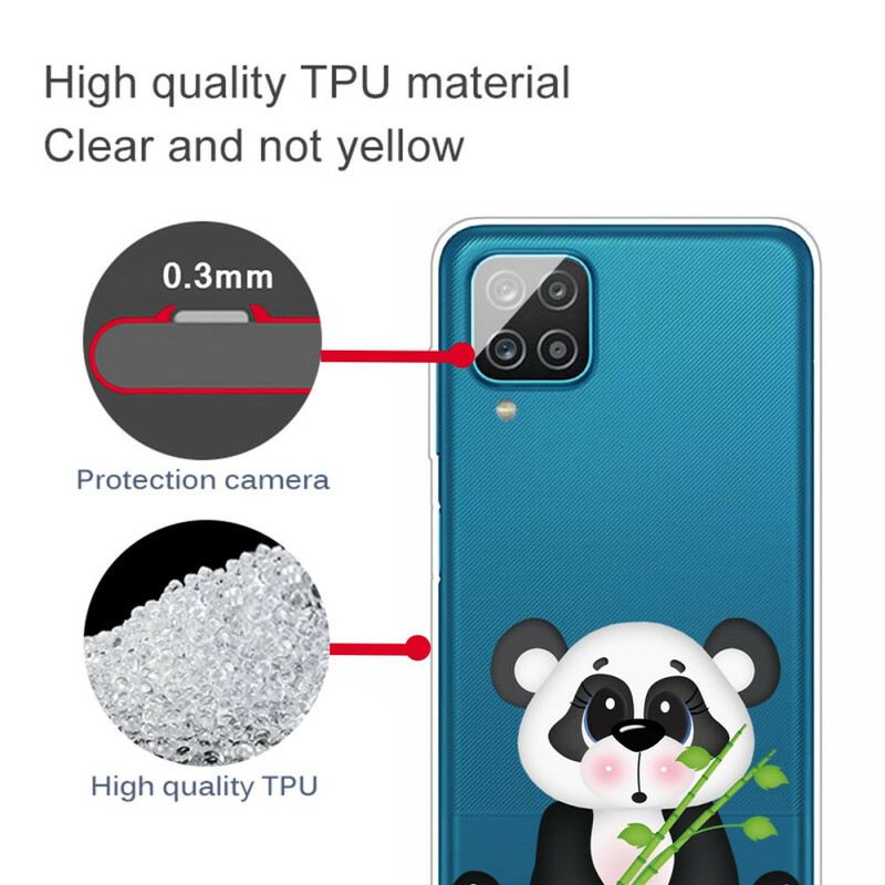 Telefontok Samsung Galaxy M12 / A12 Zökkenőmentes Szomorú Panda