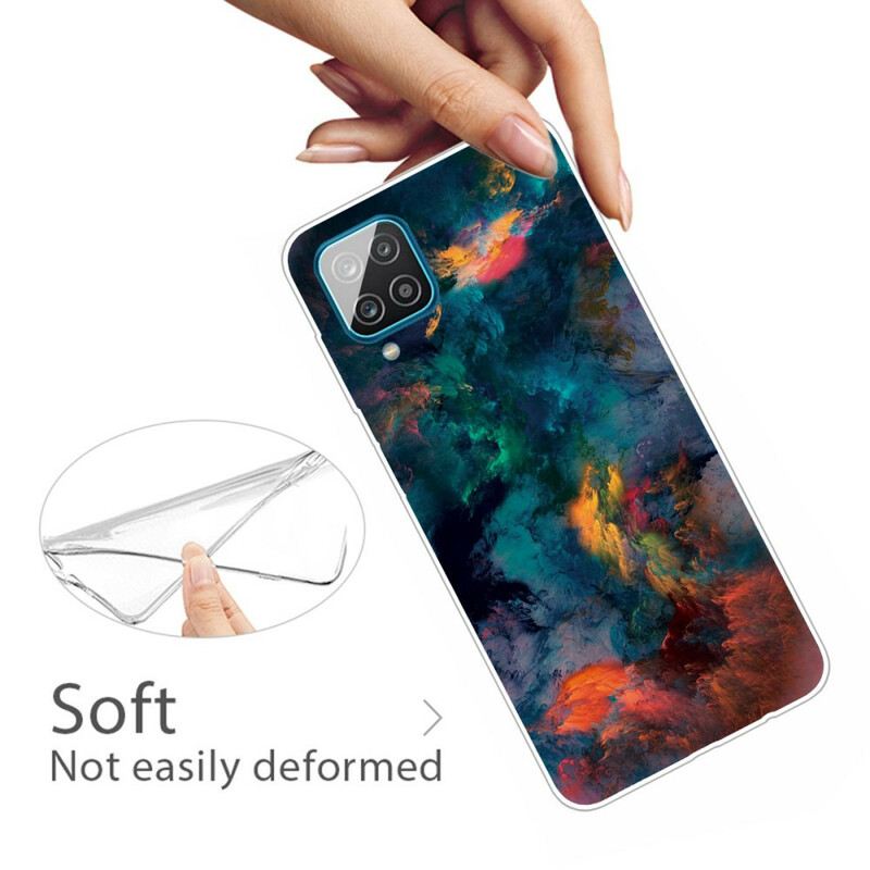 Tok Samsung Galaxy M12 / A12 Színes Felhők