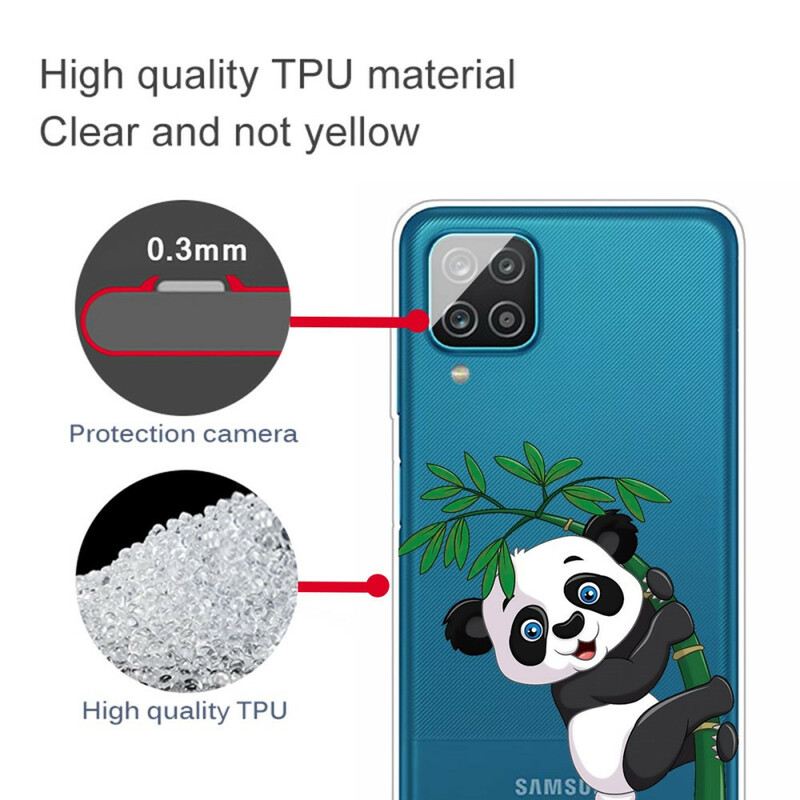 Tok Samsung Galaxy M12 / A12 Zökkenőmentes Panda Bambuszon