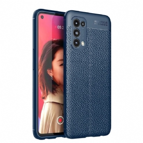 Telefontok Oppo Find X3 Lite Dupla Vonalú Litcsi Bőrhatás