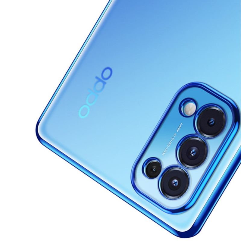 Tok Oppo Find X3 Lite Átlátszó Fém Stílusú Élek Sulada