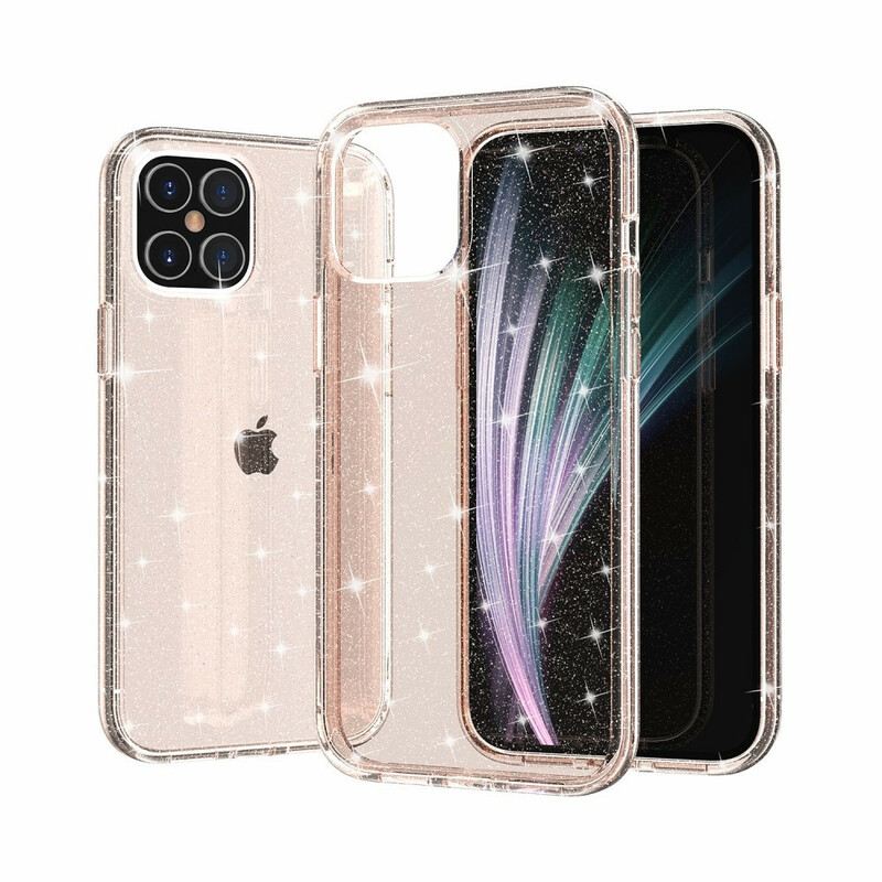 Telefontok iPhone 12 / 12 Pro Átlátszó Flitterek