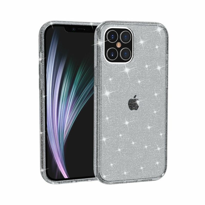 Telefontok iPhone 12 / 12 Pro Átlátszó Flitterek