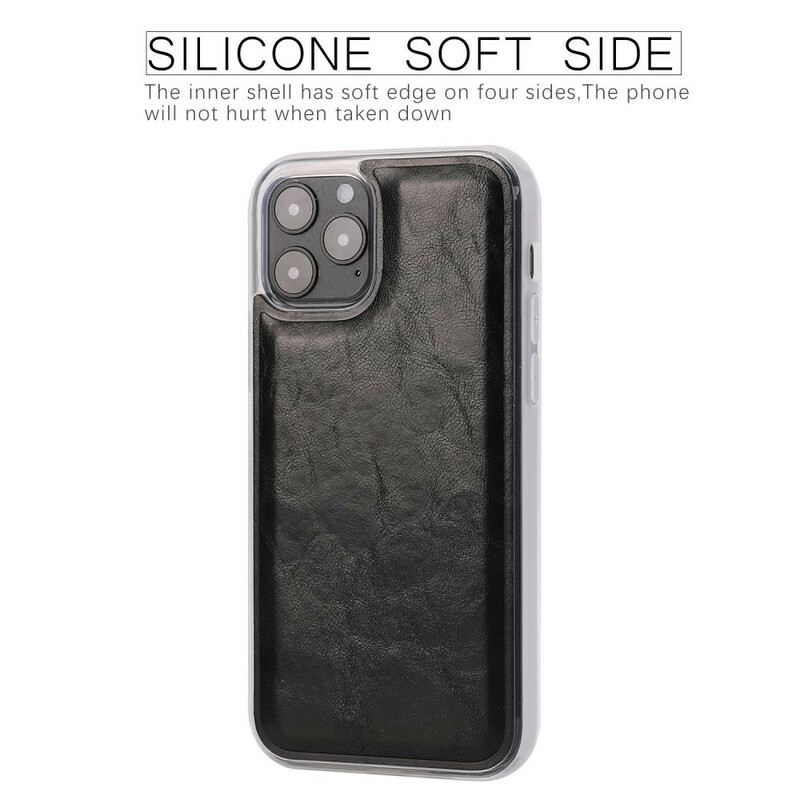 Tok iPhone 12 / 12 Pro Levehető Distressed Leather Stílus