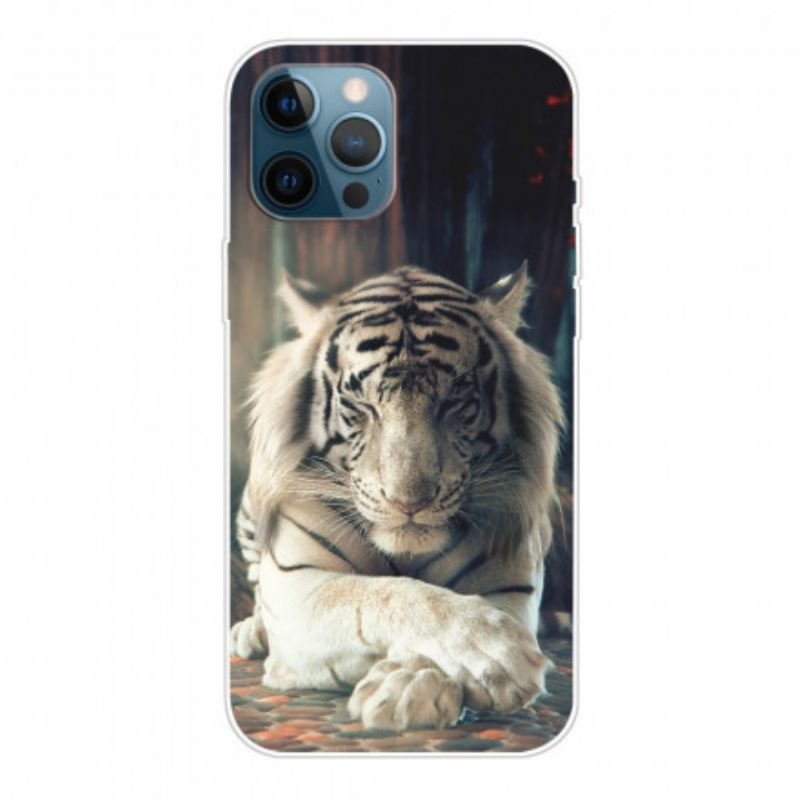 Tok iPhone 12 / 12 Pro Rugalmas Tigris