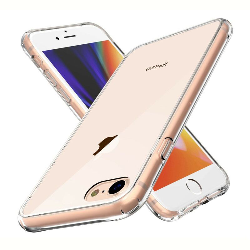 Tok iPhone SE 3 / SE 2 / 8 / 7 Átlátszó Leeu Üveg És Akril