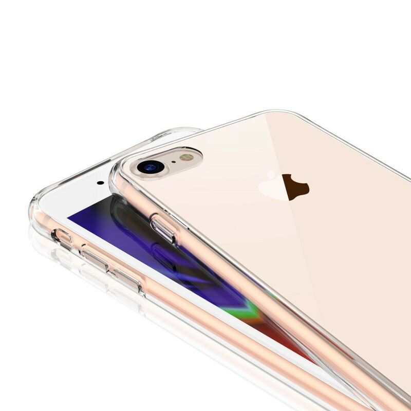 Tok iPhone SE 3 / SE 2 / 8 / 7 Átlátszó Leeu Üveg És Akril