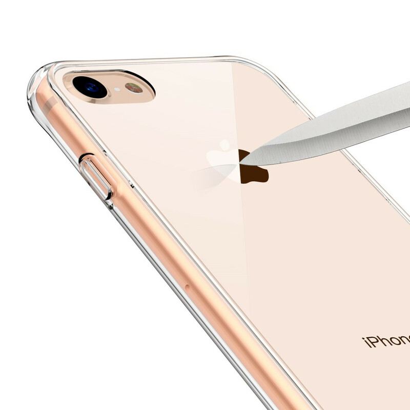 Tok iPhone SE 3 / SE 2 / 8 / 7 Átlátszó Leeu Üveg És Akril