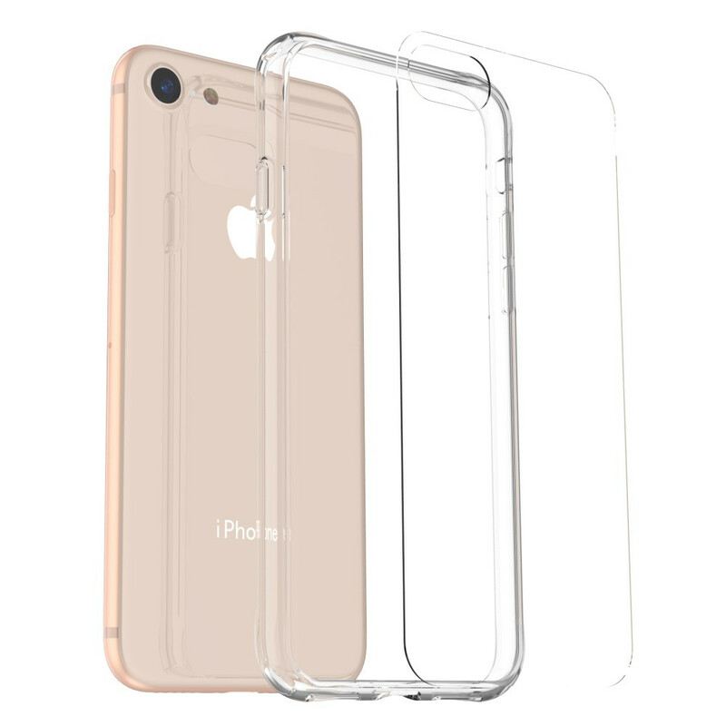 Tok iPhone SE 3 / SE 2 / 8 / 7 Átlátszó Leeu Üveg És Akril