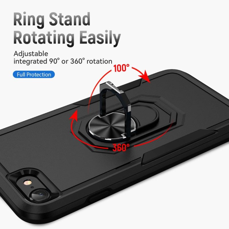 Tok iPhone SE 3 / SE 2 / 8 / 7 Ring-support Metal Effect