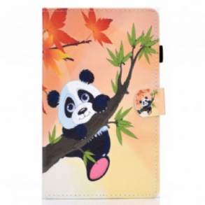 Fliptok / Bőrtok Samsung Galaxy Tab A7 (2020) Aranyos Panda