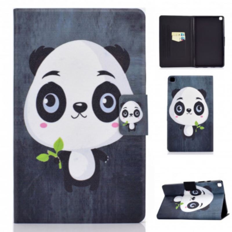 Fliptok / Bőrtok Samsung Galaxy Tab A7 (2020) Baba Panda