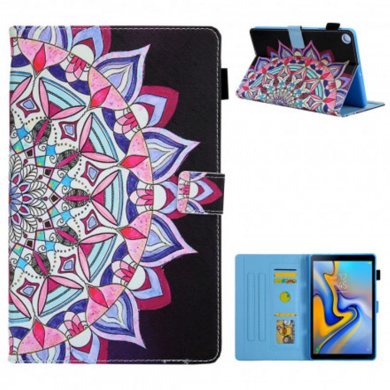 Fliptok / Bőrtok Samsung Galaxy Tab A7 (2020) Grafikus Mandala