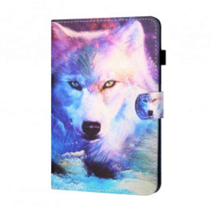 Fliptok / Bőrtok Samsung Galaxy Tab A7 (2020) Wolf Art