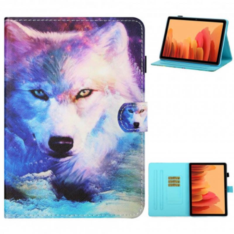 Fliptok / Bőrtok Samsung Galaxy Tab A7 (2020) Wolf Art