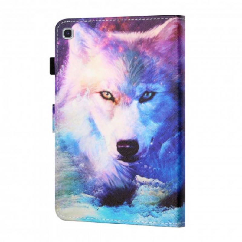 Fliptok / Bőrtok Samsung Galaxy Tab A7 (2020) Wolf Art