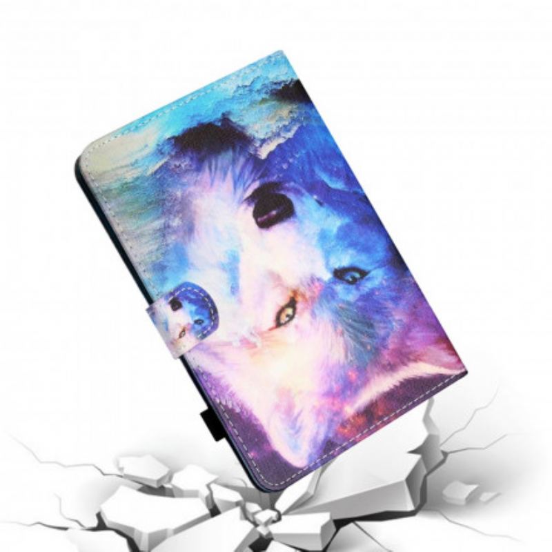 Fliptok / Bőrtok Samsung Galaxy Tab A7 (2020) Wolf Art