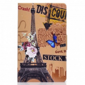 Fliptok Samsung Galaxy Tab A7 (2020) Eiffel-torony