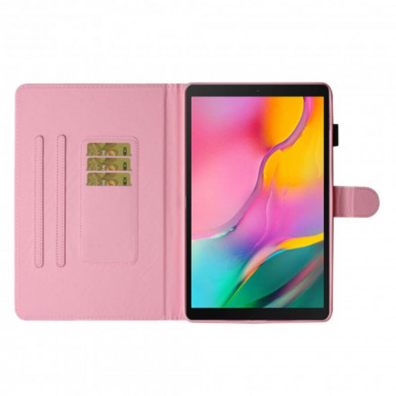 Fliptok Samsung Galaxy Tab A7 (2020) Figyelmes Cica