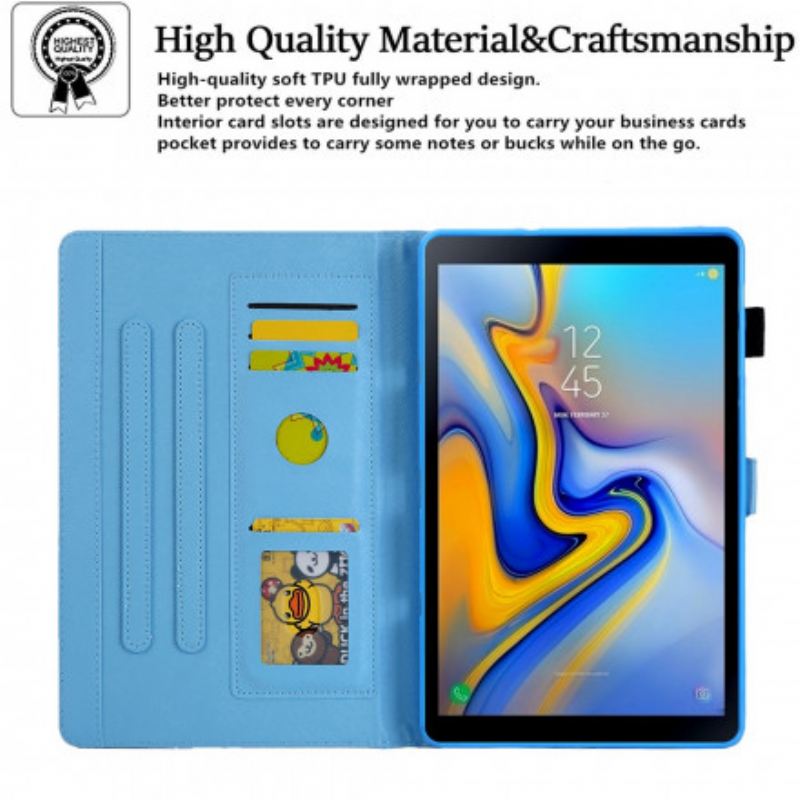 Fliptok Samsung Galaxy Tab A7 (2020) Geometrikus Márvány