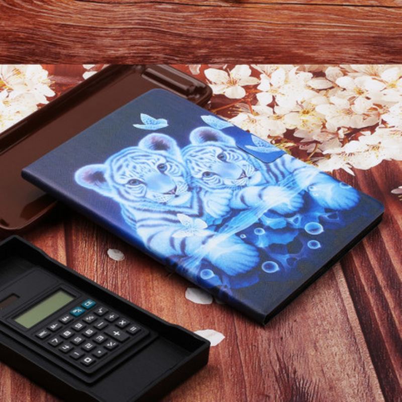 Kinyitható Tokok Samsung Galaxy Tab A7 (2020) Tigrisek