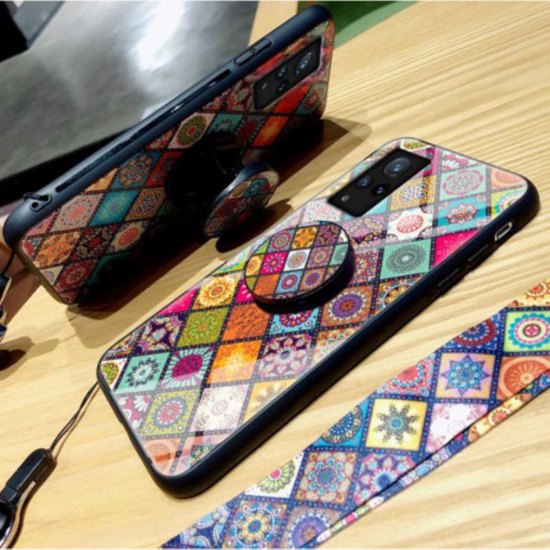 Tok Vivo V21 5G Patchwork Mágneses Tartó