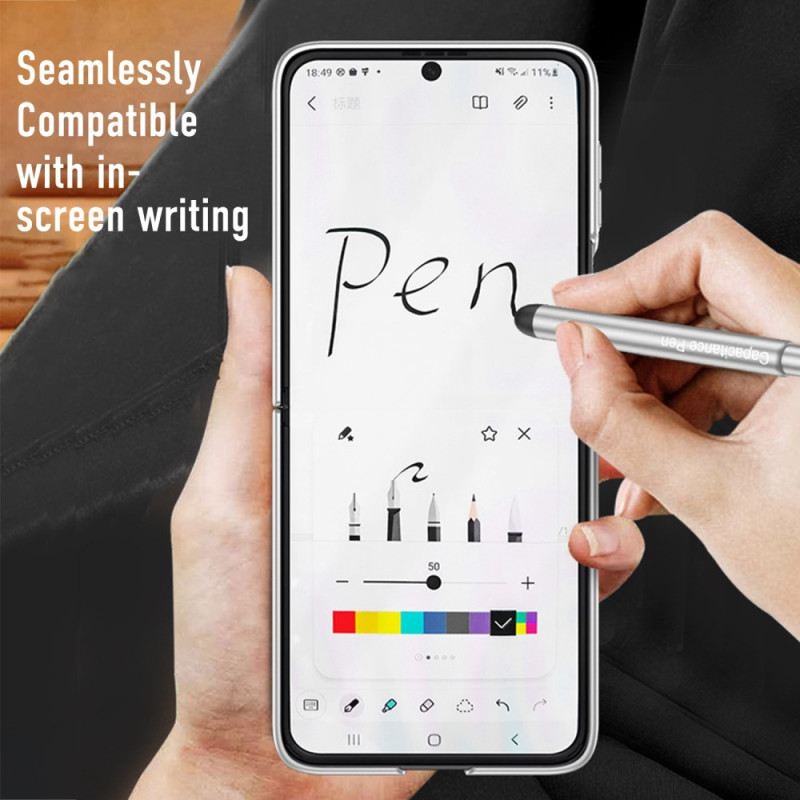 Fliptok Samsung Galaxy Z Flip 4 Bőrtok Gkk Stylus-szal