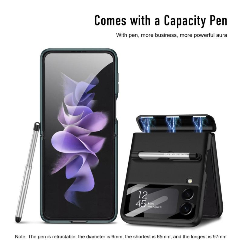 Fliptok Samsung Galaxy Z Flip 4 Bőrtok Gkk Stylus-szal