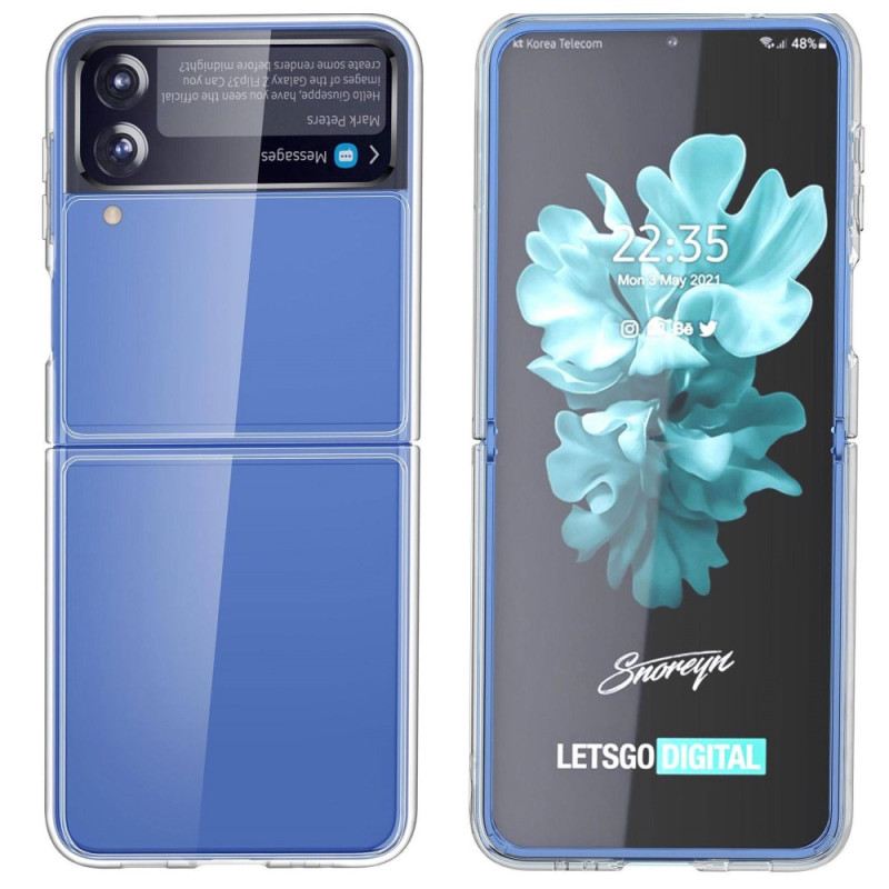 Fliptok Samsung Galaxy Z Flip 4 Bőrtok Kristály