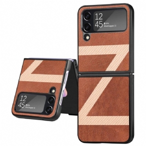 Fliptok Samsung Galaxy Z Flip 4 Bőrtok Stílusú Bőr Z Design