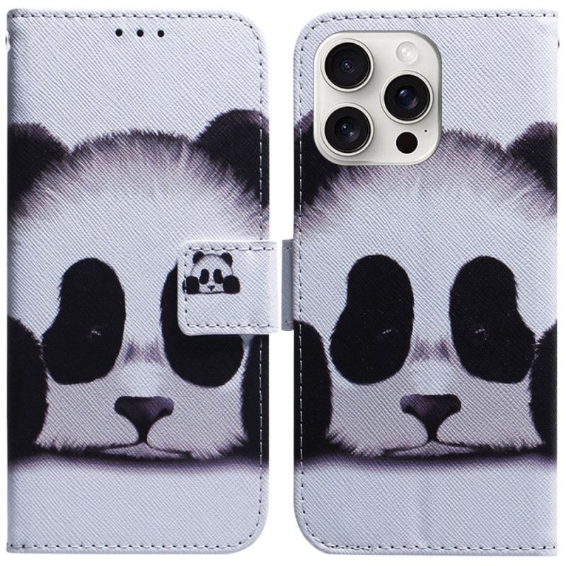 Bőrtok iPhone 16 Pro Max Panda