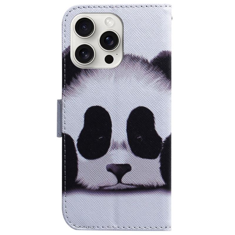 Bőrtok iPhone 16 Pro Max Panda