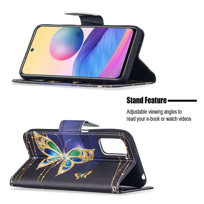 Fliptok Xiaomi Redmi Note 10 5G Magic Butterfly