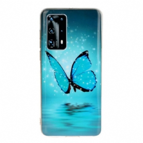 Tok Huawei P40 Pro Fluoreszkáló Kék Pillangó