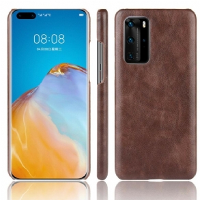 Tok Huawei P40 Pro Litchi Performance Leather Effect