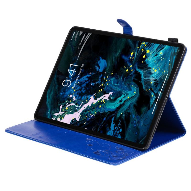 Fliptok / Bőrtok iPad Pro 12.9" (2021) Macska És Méhek