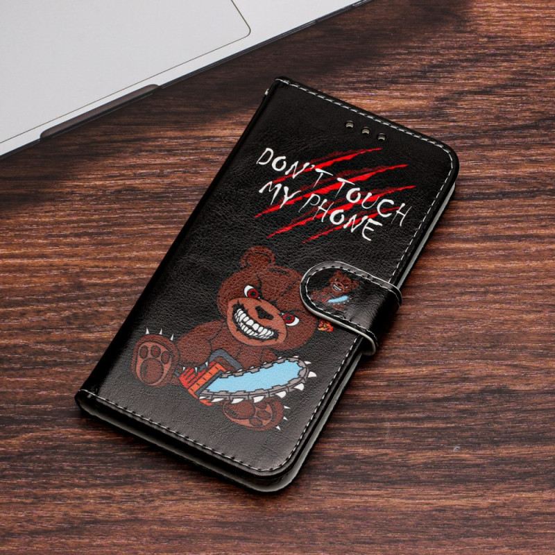 Fliptok / Bőrtok Xiaomi Redmi A1 szíjjal Furious Thong Bear