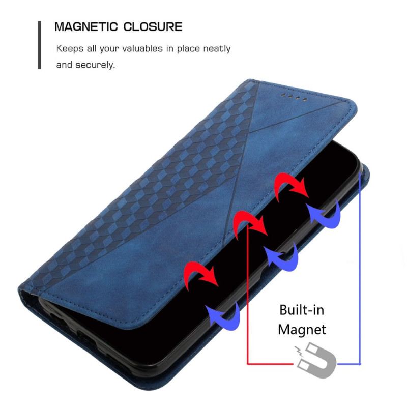 Fliptok Xiaomi Redmi A1 Bőrtok Cubic Style Skin-touch