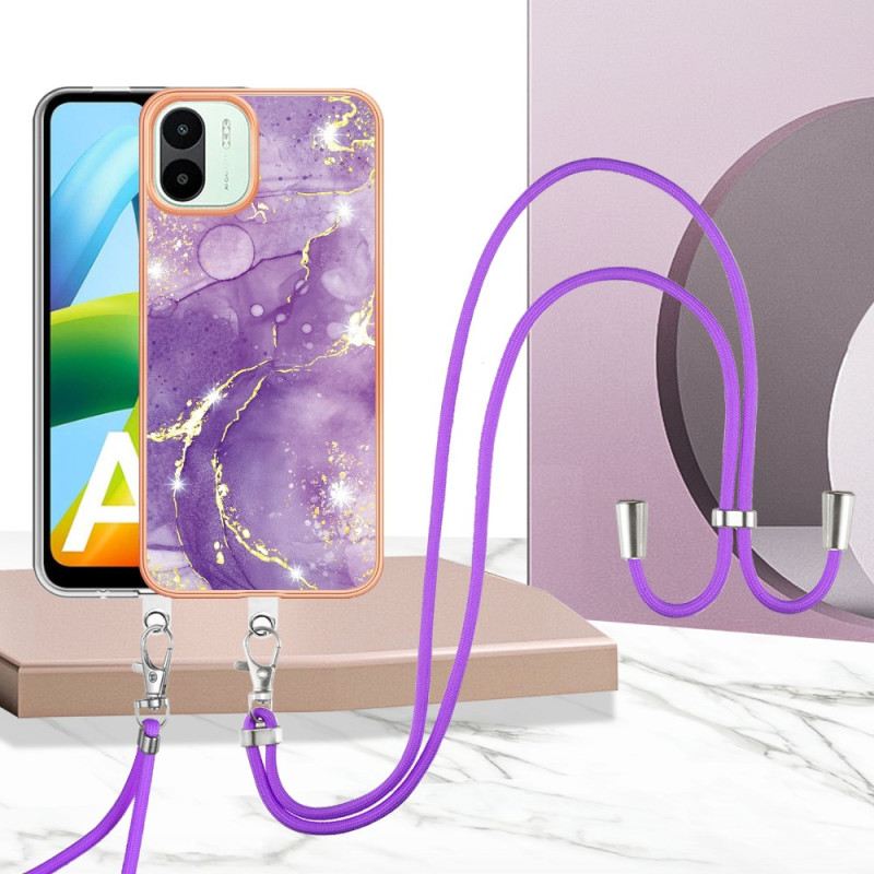 Tok Xiaomi Redmi A1 Láncokat Márvány Stílusú Húzózsinór