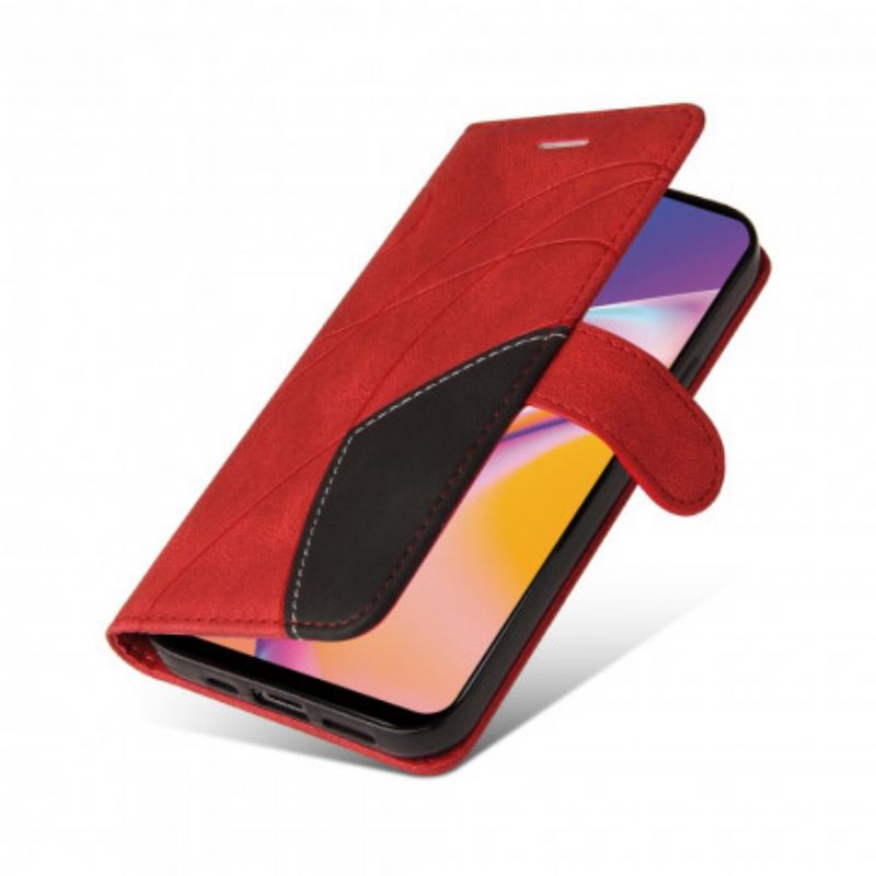 Fliptok / Bőrtok Oppo A94 5G Kéttónusú Signature Műbőr