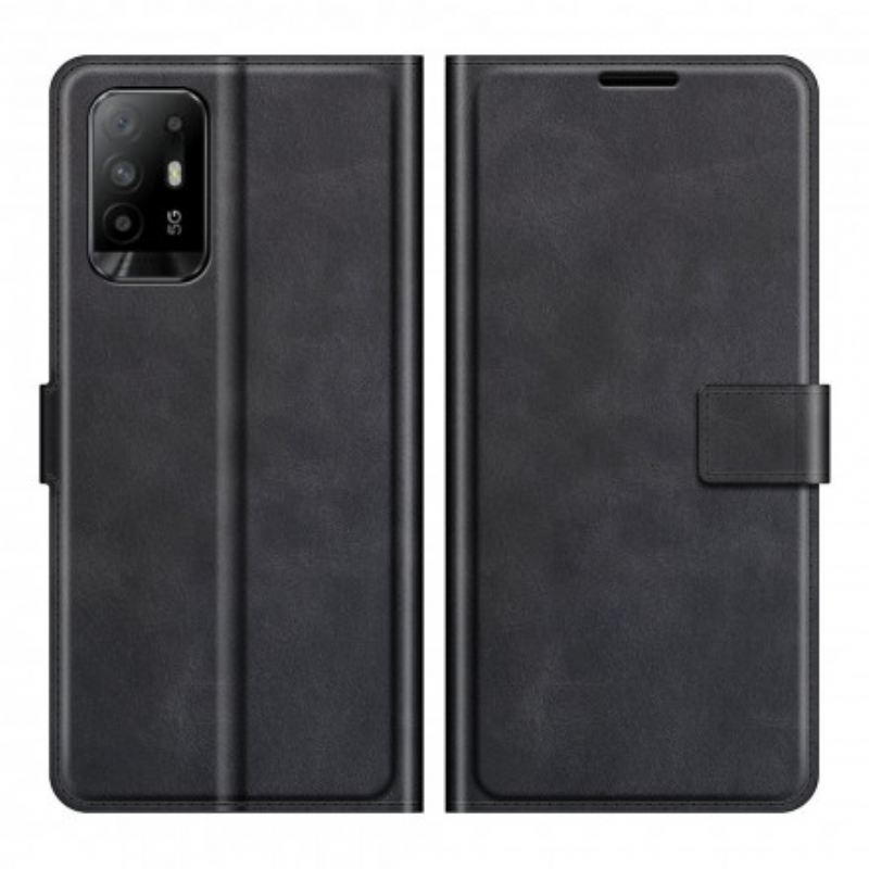 Fliptok / Bőrtok Oppo A94 5G Vékony. Extrém Bőrhatás