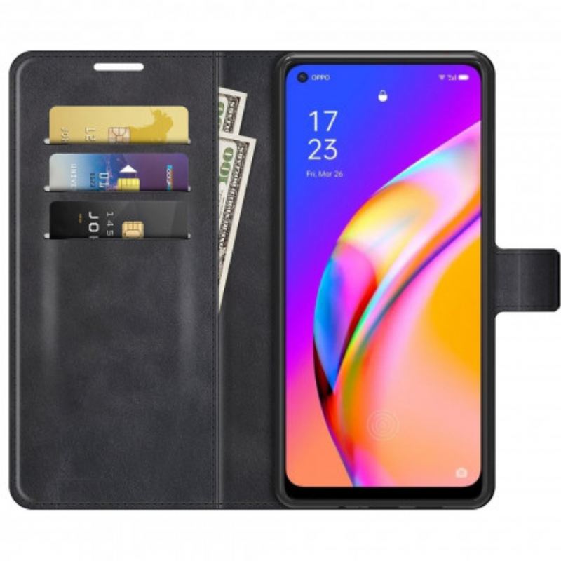 Fliptok / Bőrtok Oppo A94 5G Vékony. Extrém Bőrhatás