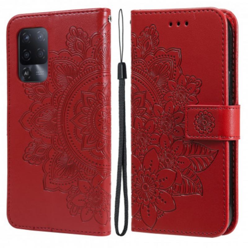 Fliptok / Bőrtok Oppo A94 5G Virág Mandala