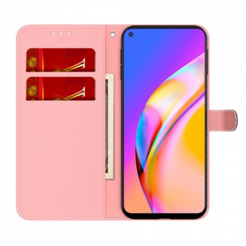 Fliptok / Bőrtok Oppo A94 5G Vízfestmény