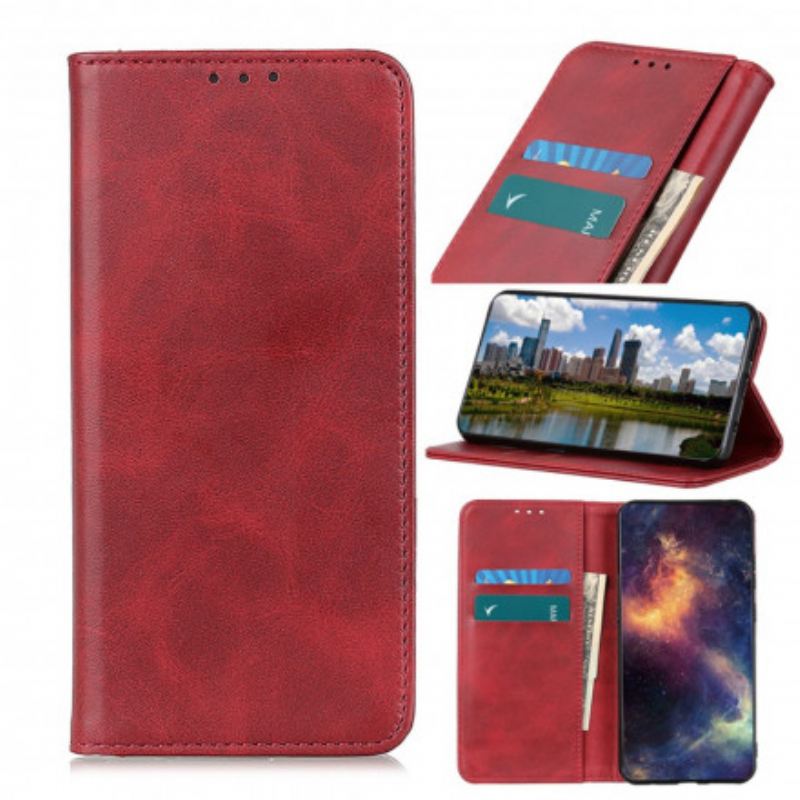 Fliptok Oppo A94 5G Bőrtok Elegance Hasított Bőr