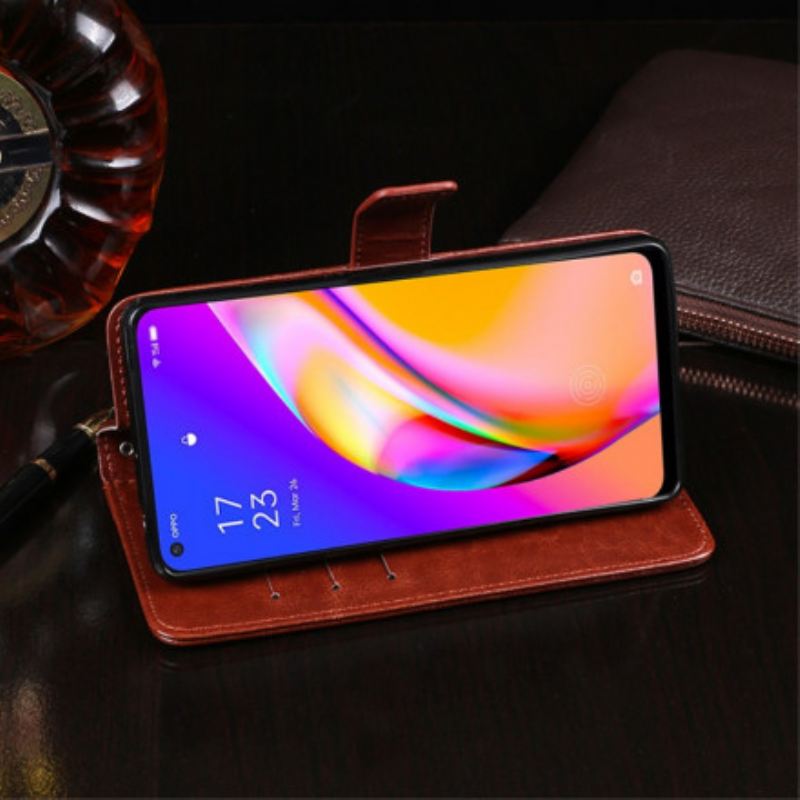 Fliptok Oppo A94 5G Idewei Műbőr