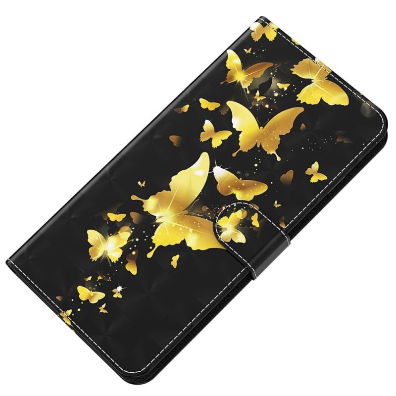 Fliptok Oppo A94 5G Pillangó Zsinórral