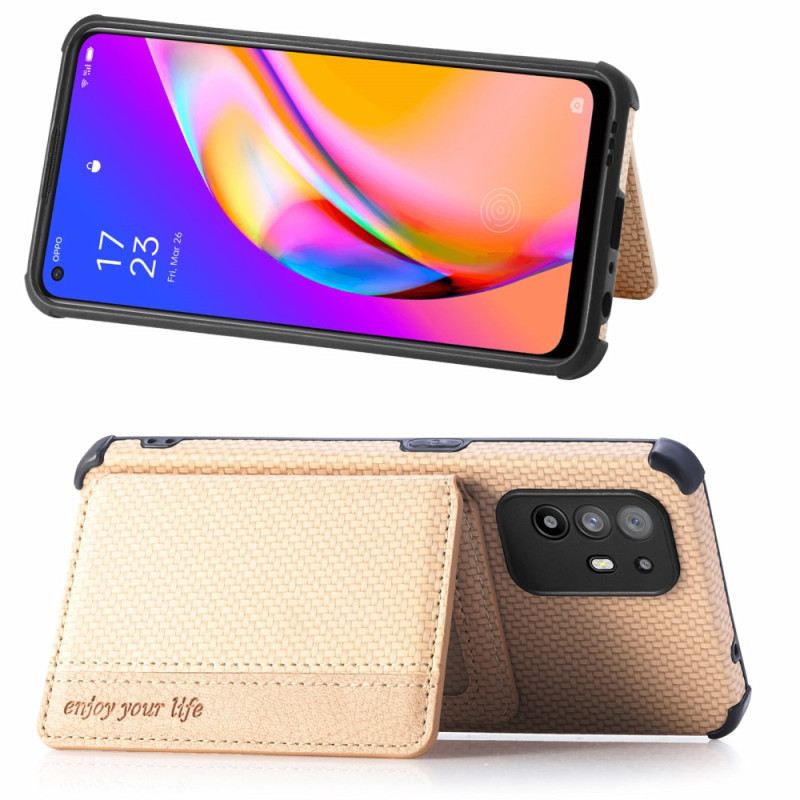 Telefontok Oppo A94 5G Szénszálas Kártyatartó