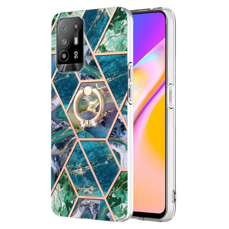 Tok Oppo A94 5G Geometrikus Márvány Gyűrűvel