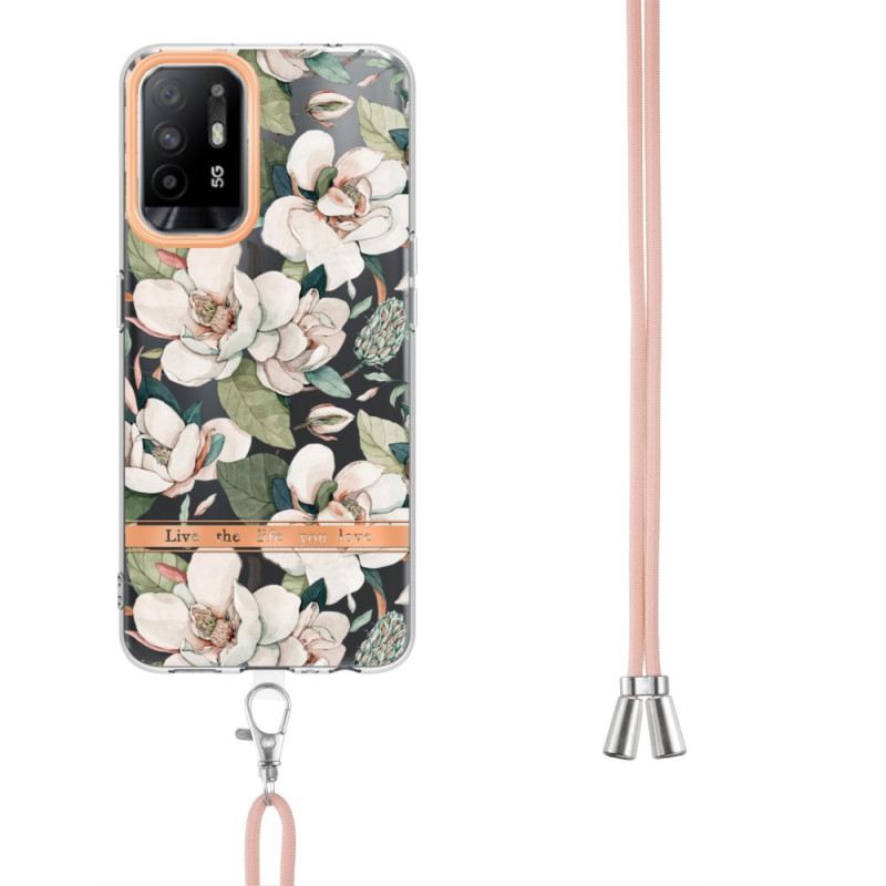 Tok Oppo A94 5G Láncokat Virágzsinórral